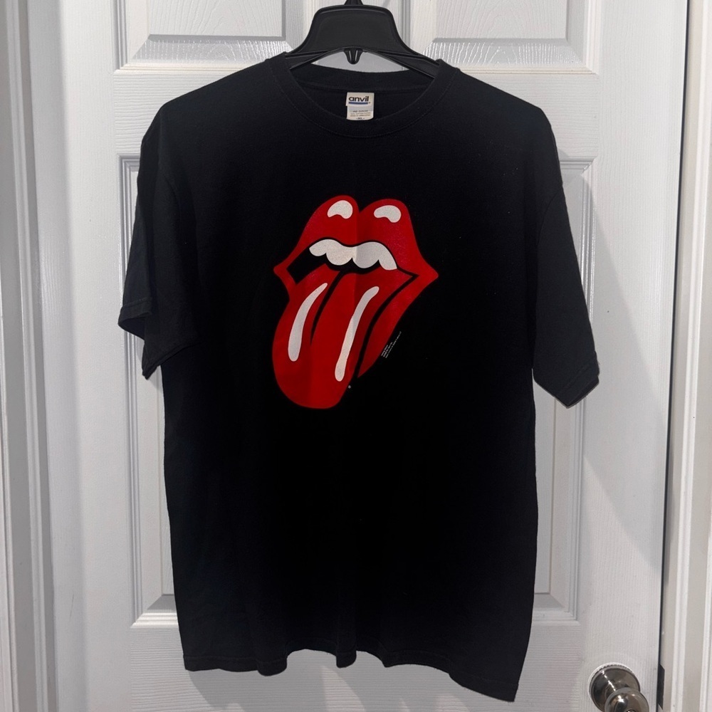 VINTAGE Rolling Stones Classic Tongue black concert band t-shirt SZ XL​​​